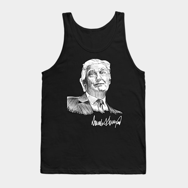 Donald Trump Signature Tank Top by victoriashel